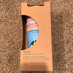 New Starbucks reusable coffee cups 6pk